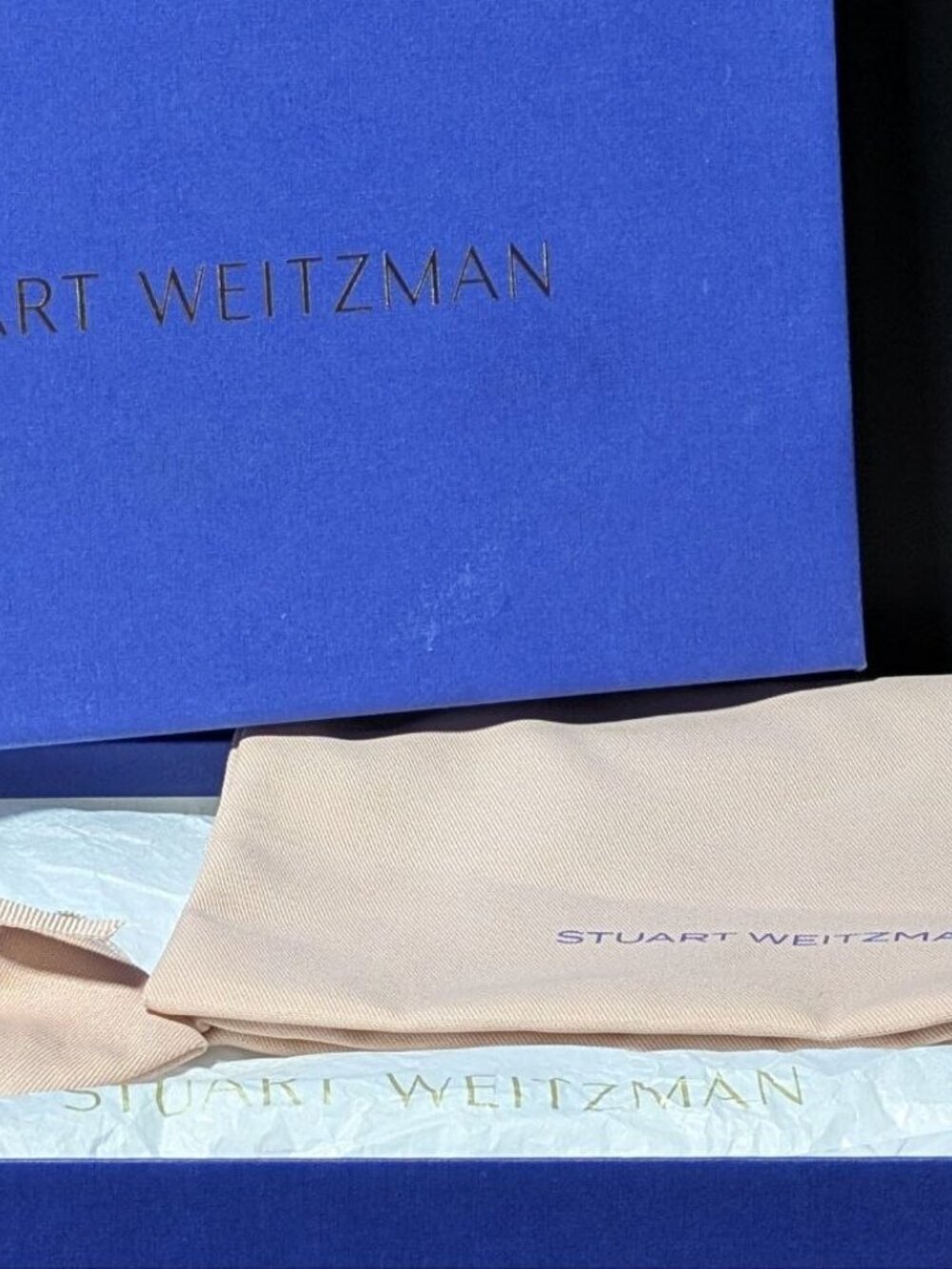 Stuart Weitzman Bliss 85 Pearl-Embellished Satin Pumps Cream/Natural US Size 7.5 - Picture 3 of 16
